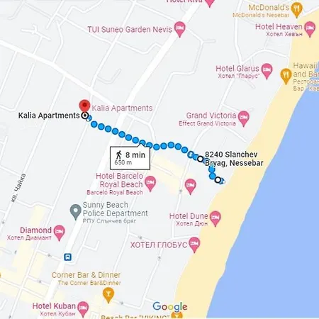 Kalia, Zweizimmer, Zweibalkon, Top-apartment Apartment Sunny Beach